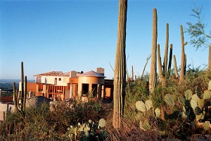 A new home being built in the Catalina foothills near Tucson, Ariz. Arizona's housing market was decimated when the housing bubble burst. Since then, prices have been increasing dramatically across the state. :Alfredo Sosa, file