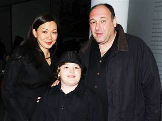 Actor James Gandolfini and his wife Deborah Lin and son Michael attend the 2010 Tribeca Film Festival in New York in April 2010. / Andrew H. Walker /Getty Images file