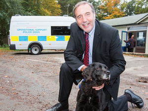 Paddy Tipping wants police dogs to have money for medical care.
