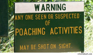 poaching-sign