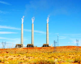 Navajo Generating Station near Page is at the center of a legal dispute between the Salt River Project and the Navajo Nation.