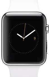 White AppleWatch with Screen / Wikipedia