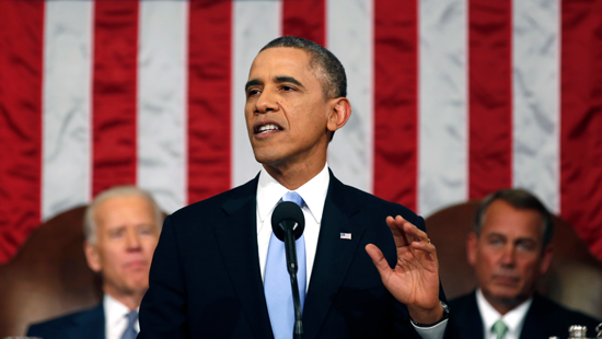 The speech was Obama’s sixth, and his first before a Congress where both chambers are controlled by Republicans. 