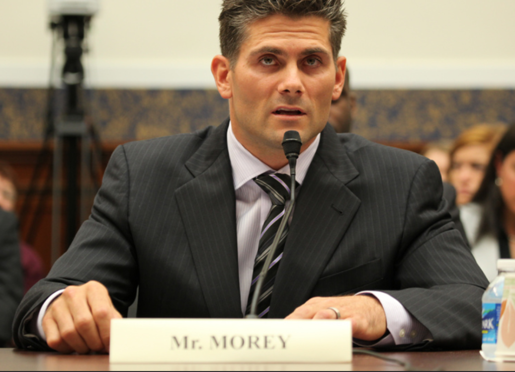 Sean Morey, former NFL athlete and current Executive Board Member of the NFL Players Association, testified at a hearing on H.R 6172, Protecting Student Athletes from Concussions Act./ House Committee on Education and the Workforce Democrats photo
