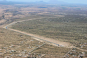 The Central Avra Valley Storage and Recovery Project recharges groundwater using Colorado River water delivered by the Central Arizona Project./City of Tucson photo