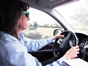 Kelley Dalton is one of two drivers for the City of Maricopa's public transit system, The Comet. :Photo- Jenny Ung /Cronkite News