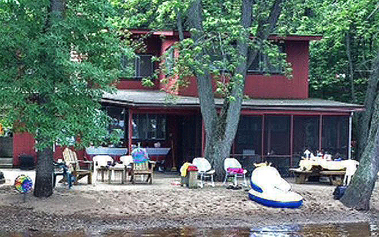 The Murr family cabin sits on the bank of the St. Croix River in St. Croix County. /Murr family photo