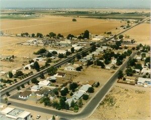 Downtown Queen Creek — the intersection of Ocotillo Road, which runs east-west, and Ellsworth Road, which runs north-south — as it was in 1972. /Courtesy of town of Queen Creek