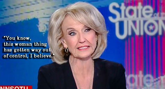~ Former Governor Jan Brewer when asked should Donald Trump pick a woman as VP running mate
