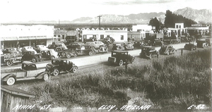Main Street Eloy in its early years shows a time when commerce in Eloy was booming.:Courtesy City of Eloy