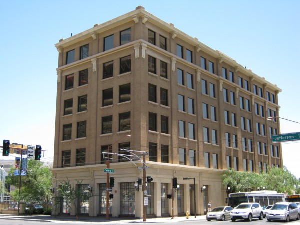 The Barrister Building stands six stories with a brick façade over reinforced concrete. /Photo courtesy of the City of Phoenix