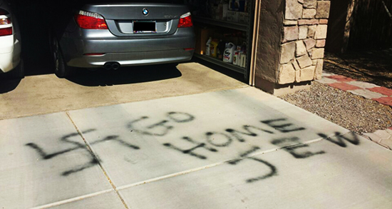 An anti-Semitic message was left at the home of Republican Arizona House candidate Adam Stevens on July 15.