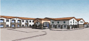 An artist's rendering of the first building of the two-building Fellowship Square campus planned to open in Northwest Surprise by late 2017./ Courtesy Christian Care
