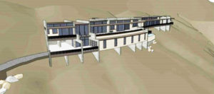 An artist’s rendering of the proposed 10,000 square foot house to be built on Camelback Mountain. /Submitted photo 