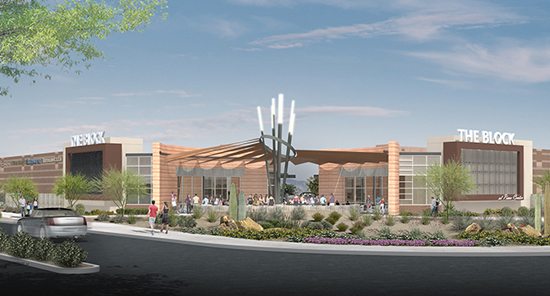 The Block at Pima Center will contain upwards of 60,000 square feet of restaurant and service retail space. /Rendering courtesy of MainSpring Capital
