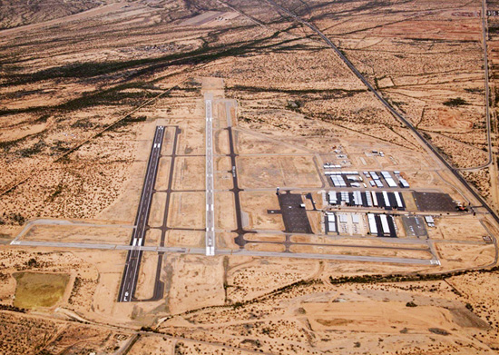 Aerial view Ryan Airfield. The  Pomegranate development is planned for nearby/Wikipedia 