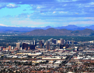 Northern Skyline in Downtown Phoenix, Arizona. Photo by DGustafson.