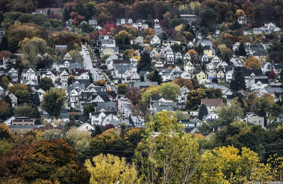 Scranton, Pa., has seen people come back from more prosperous areas because they can’t afford homes there. /PHOTO: JOHN GREIM/GETTY IMAGES