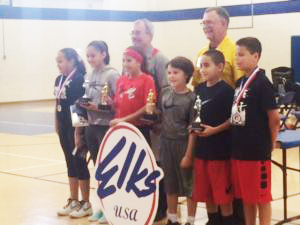 A view of the free-throw competition 8-9 year-old division. /submitted photo Paradise Valley Independent