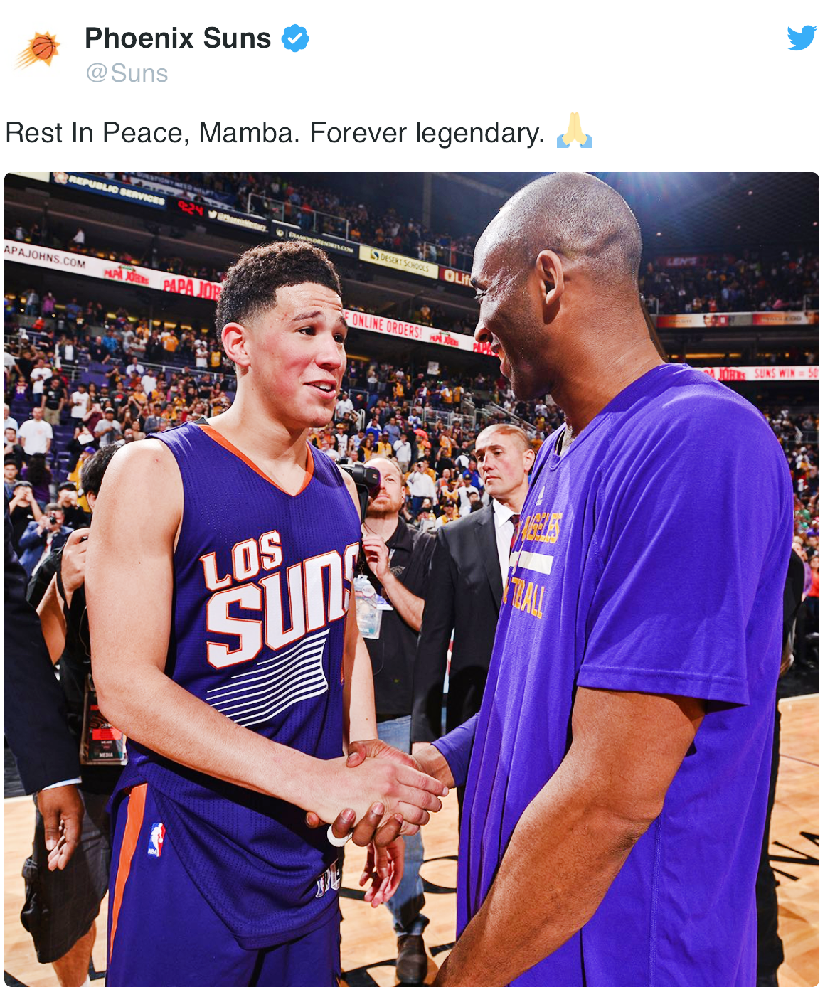 Forever Legendary Phoenix Suns react to Kobe Bryants death