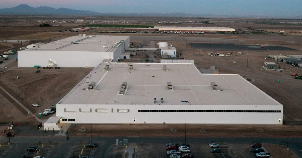 Lucid Motors offers sneak peek into Arizona plant's paint shop — take a