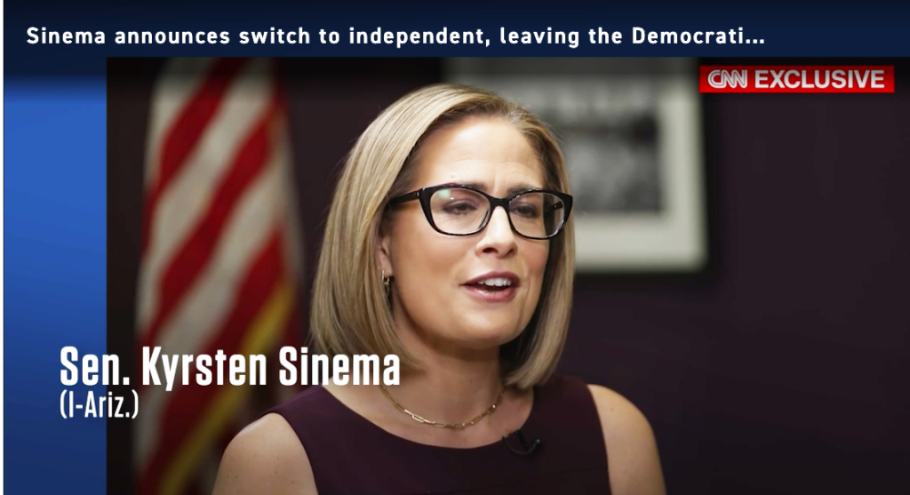 Sen Kyrsten Sinema Says She Has No Interest In Becoming A Republican Rose Law Group Reporter 8811
