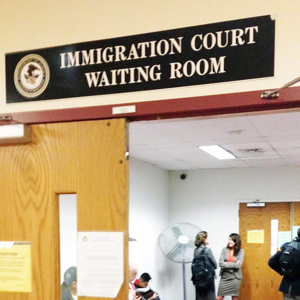 Immigration Court Waiting Room